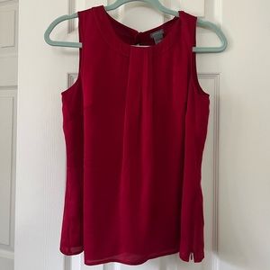 Silk Ann Taylor red tank top